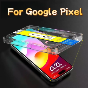 Google Pixel 9XL 9 8a 6a 7 7a 8 9a Pro 5G Tempered Glass Screen Protector Auto Dust Removal Protective Film Easy Installation