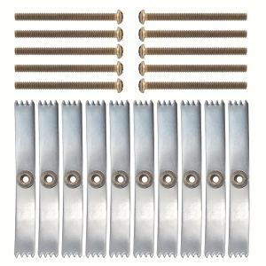 20 Set 86 Type Cassette Repair Steel Plates with Mounting Screws Universal Switch Socket Fixed Junction Box