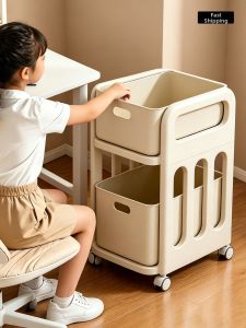WUBUWEI | Portable Storage Cart for Kids Snacks Books Toys