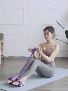 ยางดึงซิทอัพ ยางยืดออกกำลังกาย ยางยืดโยคะ อุปกรณ์กีฬาออกกำลังกาย แบบยางยืด 4 เส้นช่วยเพิ่มกล้ามเนื้อและเพาะกาย