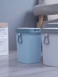 Large Capacity Pressed Type Trash Can with Cover Thick and Solid Durable Trash Bin with Handle