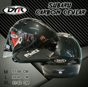 Helm DYR Subaru Paket Ganteng Spoiler Solid Motif Carbon Forged Leopard Half Face kyoto kairoz ultron pro terra n1 max n1 elite sv300 windtail zx1r gt dynamiq nfj ttr jet tt course ttc armor mla kbr nova x v2
