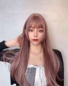 Full Wig Korean Style Hime Cut 65 cm / Free Hairnet (001)