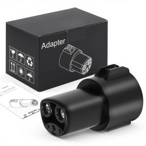Bộ Chuyển Đổi Tesla EV Type1 J1772 Sang 80A 240V AC Cho Bộ Sạc Xe Điện Model 3/S/Y/X Chất Liệu PC Chống Cháy Cao Cấp