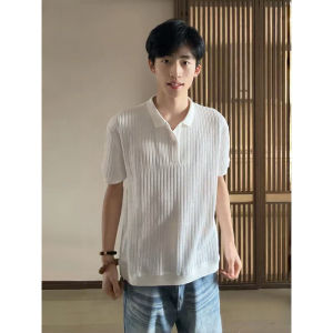 ZHUOCAN | Áo Thun Trắng Đục Họa Tiết