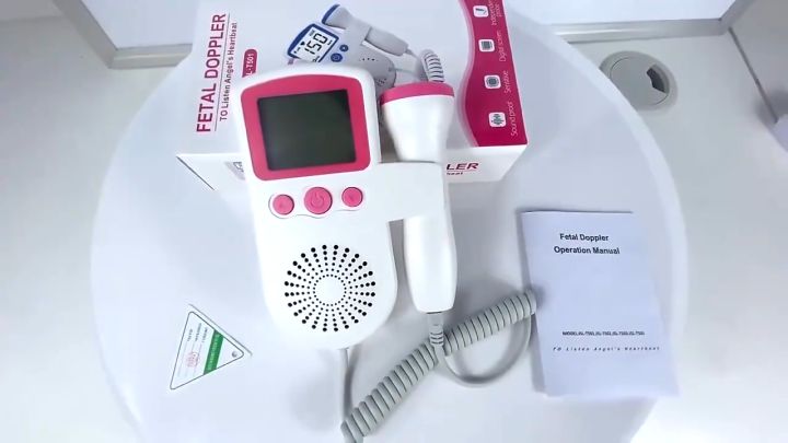 Ultrasound Portable Fetal Doppler Baby Heart Monitor Device Medical LCD ...