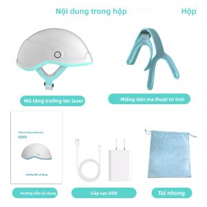 Mũ Trị Liệu Ánh Sáng Đỏ Không Dây Kích Thích Mọc Tóc LLLT Với 109 Điốt Laser Y Tế Giúp Kích Thích Mọc Tóc Cho Tóc Mỏng