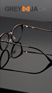 Grey Jack Kacamata Antiradiai Blueray Style TR90+Alloy Cat Eye Fashion Wanita Trendy 8947