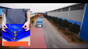 ผ้าใบกันฝน กันแดด 100% พลาสติก PE ผ้าใบกันน้ำ ผ้าใบพลาสติก ขนาด 2x2-8x12 เมตร (มีตาไก่)