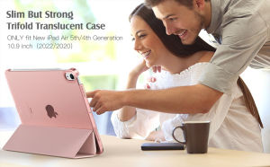 Moko Case for New iPad Air 5th/4th Generation 10.9 inch iPad Air 5 Case/iPad Air 4 Case [Support 2nd Gen Apple Pencil Charging] Slim Stand Protective Cover Shell with Auto Wake/Sleep