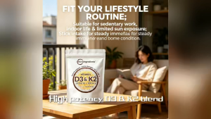 microingredients Vitamin D3 & K2 Softgels 10000IU+200mcg Immune & Bone Support 300ct
