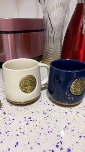 224Free Gift Starbuck Spoon Starbuck Mug Coffee Tumbler 2025 Bronze Ceramic Cup R Mermaid Bronze Medal Couple Anniversary Cup