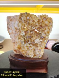 Brazil High Gred Citrine Cluster Ornament C12