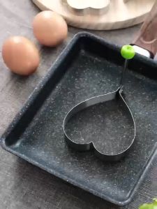 Combo 4 Khuôn trứng gián trứng - Bộ 4 Khuôn Inox Tạo Hình Chiên Rán Trứng ( hình ngẫu nhiên )