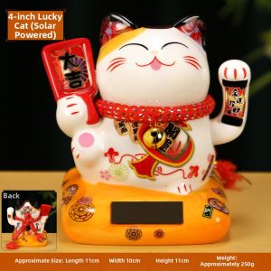 sanstyle | Solar Shaking Fortune Cat Decorative Figurine