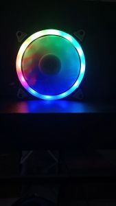 Dual Ring RGB Cooling Fan X1 AUTO - พัดลมระบายความร้อน PC