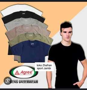 Kaos Dalam Oblong Pria Agree Sport Katun Dingin