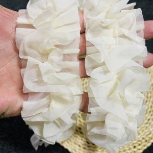 Phụ Kiện Viền Ren Thủ Công DIY Mới 5cm Rộng Màu Nâu Gấu Viền Váy Cổ Tay Quần Áo Trang Trí Viền Ren Viền Viền Viền