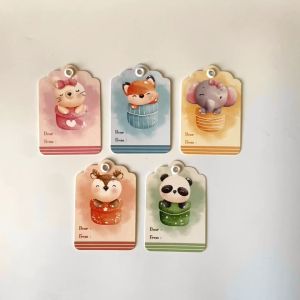 Hang Tag Ivory Animal Pocket #A
