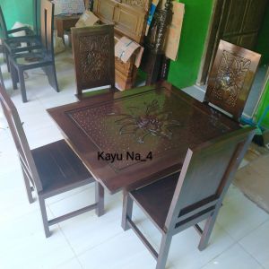 Meja Makan K4 Kayu Jati