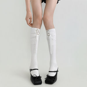 Ballet Style Lace-up Light Summer Socks
