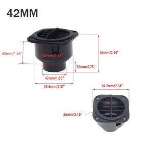 Air Vent Outlet 42/60/75mm Diesel Heater Vent Outlet 360 Degrees Rotatable Diesel Parking Heater Ducting Warm For Car Truck VAN