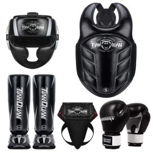 TIANQUAN | Child Boxing Full Protection Gear Helmet Face Mask Groin Shin Chest Guards