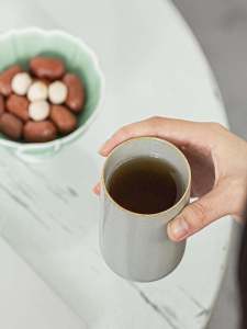 Japanese Water Cup Ceramic Retro Teacup Large Size Hotel Restaurant Tea Cup For Home Drink Cup Lizheng Master Cup