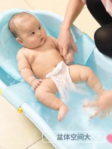 ที่นั่งอ่างอาบน้ำสำหรับเด็กทารกกันลื่น เก้าอี้อาบน้ำสำหรับเด็กแรกเกิดตาข่ายอาบน้ำตาข่ายอาบน้ำเพื่อความปลอดภัยสำหรับเด็กทารกตาข่ายตัวช่วยป้องกันเด็กทาร