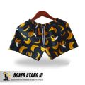 Celana kolor pendek katun premium motif. 