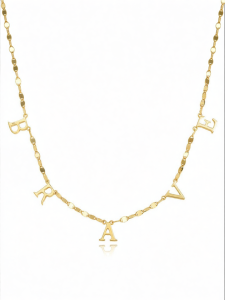 Luxury Personalized Letter Shimmer Necklace