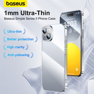 Baseus Clear Case for iPhone 15 14 Pro Max Plus Case Soft TPU Full Lens Shockproof Transparent Phone Procetor for iPhone13 12 11 X XR XS Max Cover