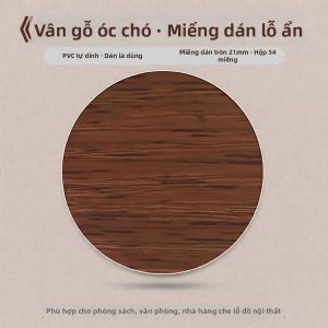 Jiaxun | Tem Che Lỗ Ốc Đồ Gỗ Màu Hạt Dẻ