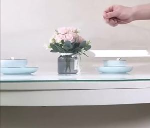 PVC Table Cover Clear Plastic Table Mat Waterproof Oil-Proof Heat-Resistant Easy Clean Non-Slip Surface Protector for All Table