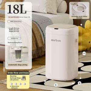MR.Bin | Smart Automatic Sensor Trash Can High Appearance Household Living Room Kitchen Use