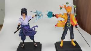 Bandai | 2026 Popular New Naruto Figurines AK Sasuke Naruto Desktop Collection Decoration Ornaments Gifts Trendy Toys