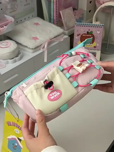 Kotak Pensil Lucu Cookies Tempat Pensil Anak Sekolah Japanese Pencil Case Large Capacity Stationery