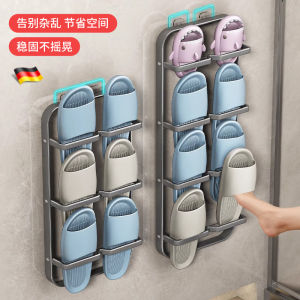 Giá Để Giày Dép Phòng Tắm Treo Tường Không Cần Khoan Giá Để Giày Dép Treo Sau Cửa Giá Để Giày Dép Trong Nhà Tắm Bằng Hợp Kim Không Gỉ Hai Lớp