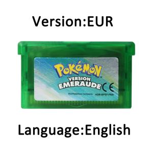 Bandai | GBA Pokemon Game Series 32 Bit Video Game Cartridge Console Card EMERALD FIRERED LEAFGREEN RUBY SAPPHIPE