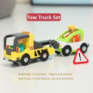 Sound Light Magnetic Wooden Track Train Toy