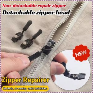 Zipper Head Clear Threads No Sewing Required Detachable Zipper Repairable Nut Non-slip Comfort 可拆卸拉链修复器