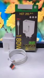Charger INFNIX HOT 20S 180W Fast Charger Quick Charge 3.0 Support Fast Charging