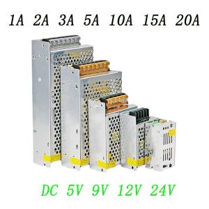 หม้อแปลงสวิตช์จ่ายไฟสลับ2A 1A DC 5V 9V 12V 24V 5A 10A 15A 20A ไฟ LED ให้แสงสว่าง SMPS