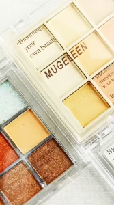 MUGE LEEN Eyeshadow Palette 9 Colors Glitter Matte Pigmented Kombinasi Tahan Lama - XX004