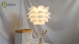 【Original+24hours delivery】Ceiling Chandelier DIY Lotus Pendant Hanging Lampshade Light For Home Lights Decoration 36 Diameter