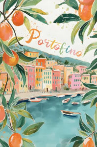 Large-scale Color By Number La Dolce Vita Limón Santorini ItaliaOil Painting Hand-painted Bedroom Wall Decoration