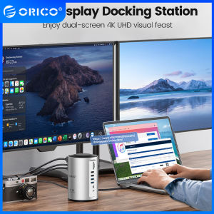 ORICO 15 in 1 Type C Docking Station for MacBook Pro Air M1 M2 USB 3.0 HUB 4K 60Hz HDMI DP RJ45 PD100 SD/TF Audio Adapter