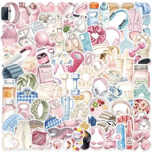 100PCS Cartoon Watercolor Girl Sports Graffiti Stickers Decorative Guitar Notebook Luggage DIY Waterproof