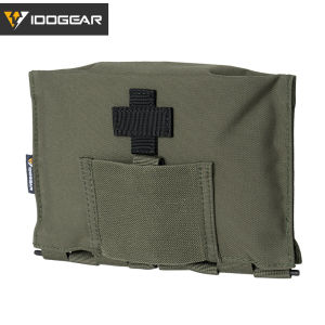 IDOGEAR Tactical Blow Out IFAK Pouch - 500D Nylon Water Repellent First Aid Bag w/ MOLLE/Belt Loop for Airsoft/Hunting/Hiking