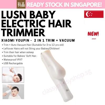 Rushan Baby Electric Hair Trimmer Clipper with Vacuum